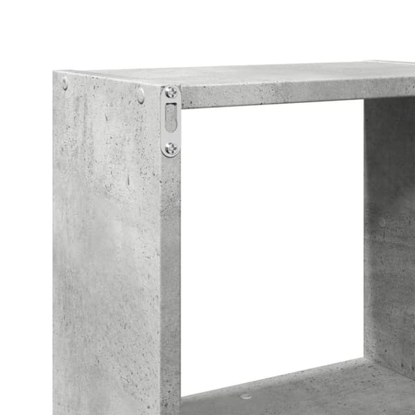 vidaXL Veggskap 78x18x71 cm betonggrå konstruert tre