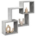 Miniatyrbilde 2 av 11: vidaXL Veggskap 78x18x71 cm betonggrå konstruert tre