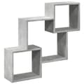 Miniatyrbilde 1 av 11: vidaXL Veggskap 78x18x71 cm betonggrå konstruert tre