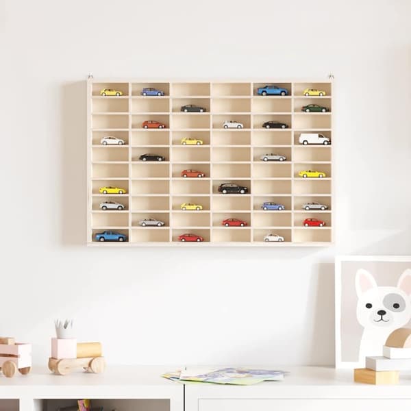 vidaXL væghængt sættekasse 60x4,5x40,5 cm 60 rum