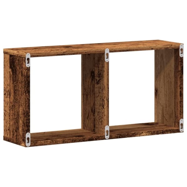 vidaXL Seinäkaappi 60x16x30 cm vanha puu tekninen puu