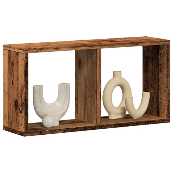vidaXL Seinäkaappi 60x16x30 cm vanha puu tekninen puu