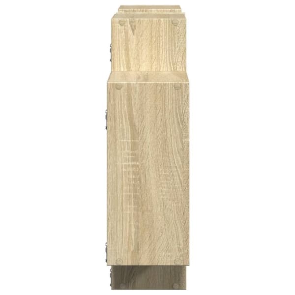 vidaXL Vegghylle sonoma eik 159x18x65 cm konstruert tre