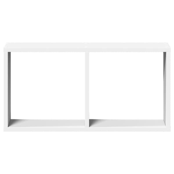 vidaXL Veggskap 60x16x30 cm hvit konstruert tre