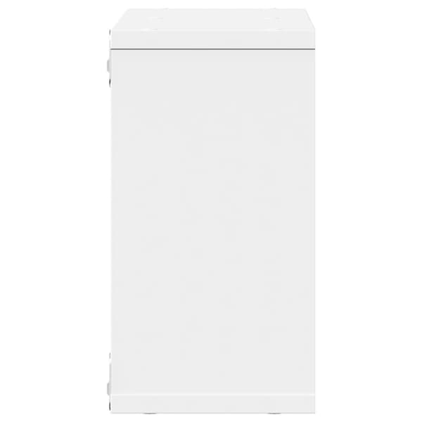 vidaXL Veggskap 60x16x30 cm hvit konstruert tre