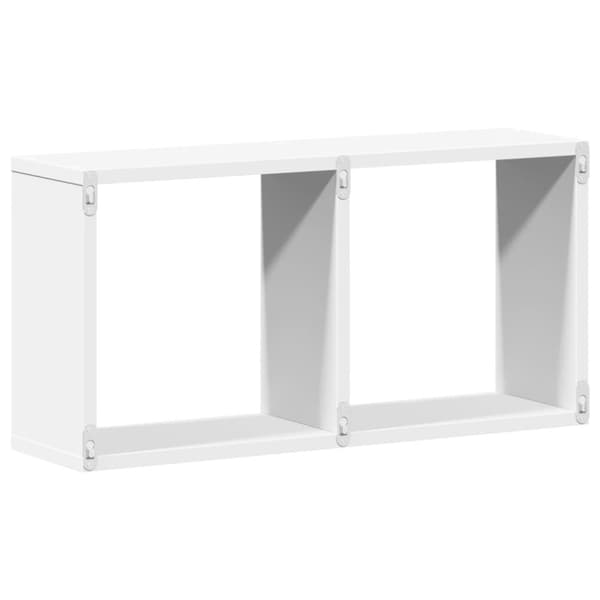 vidaXL Veggskap 60x16x30 cm hvit konstruert tre
