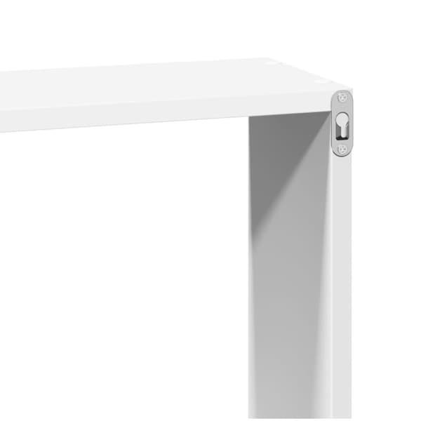 vidaXL Veggskap 60x16x30 cm hvit konstruert tre