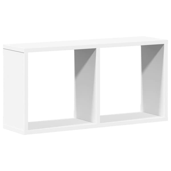 vidaXL Veggskap 60x16x30 cm hvit konstruert tre