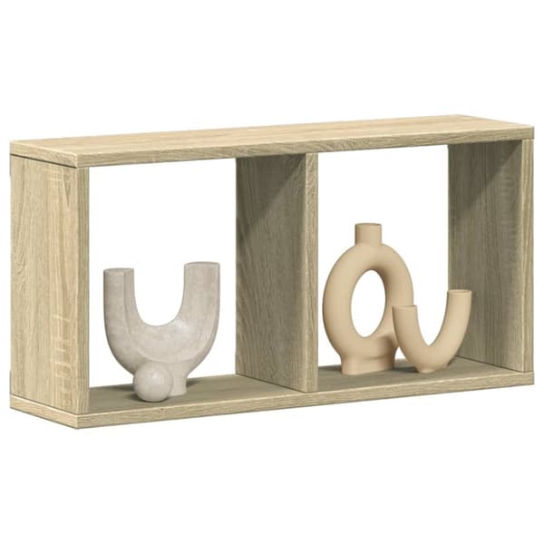 vidaXL vægskab 60x16x30 cm konstrueret træ sonoma-eg