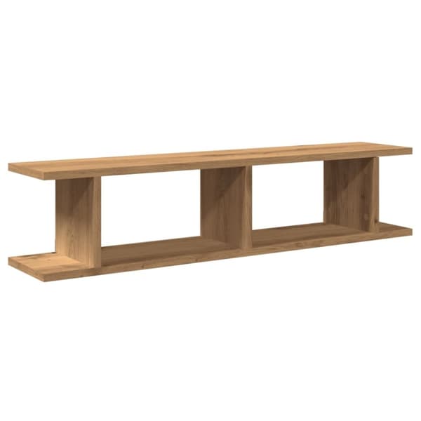 vidaXL seinähyllyt 2 kpl käsityöläinen tammi 90x18x20 cm tekninen puu