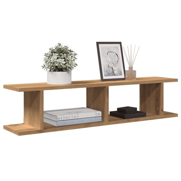 vidaXL seinähyllyt 2 kpl käsityöläinen tammi 90x18x20 cm tekninen puu