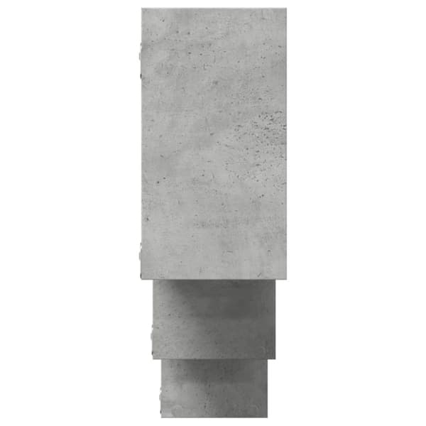 vidaXL Vegghylle betonggrå 159x18x66 cm konstruert tre