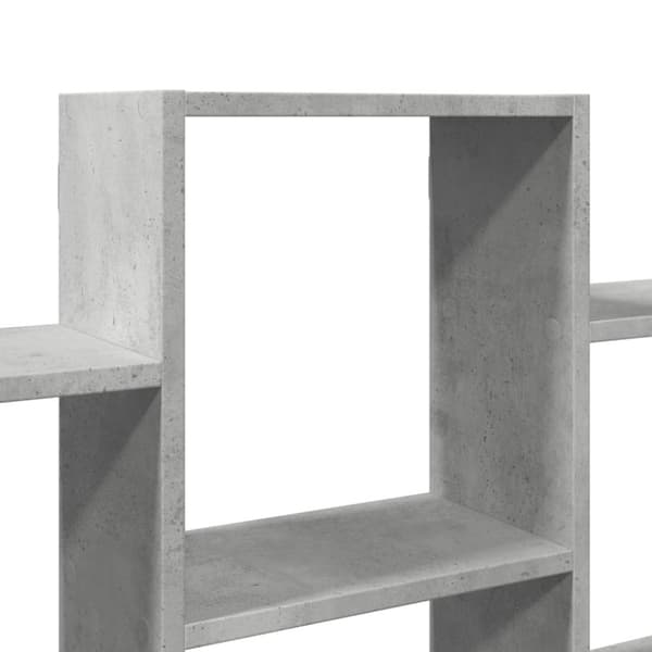 vidaXL Vegghylle betonggrå 159x18x66 cm konstruert tre