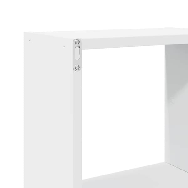 vidaXL Veggskap 78x18x71 cm hvit konstruert tre