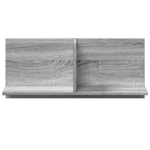 vidaXL Veggskap 70x16,5x30 cm grå sonoma konstruert tre