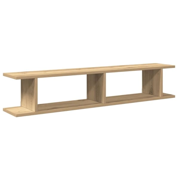 vidaXL Vegghyller 2 stk artisan eik 105x18x20 cm konstruert tre