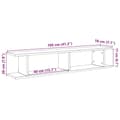 Miniatyrbilde 11 av 11: vidaXL Vegghyller 2 stk artisan eik 105x18x20 cm konstruert tre
