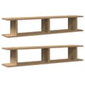 Miniatyrbilde 1 av 11: vidaXL Vegghyller 2 stk artisan eik 105x18x20 cm konstruert tre