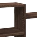 Miniatyrbilde 8 av 11: vidaXL Vegghylle brun eik 129x18x42 cm konstruert tre