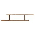 Miniatyrbilde 5 av 10: vidaXL Veggmontert TV-hylle gammelt tre 125x18x23 cm konstruert tre