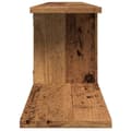 Miniatyrbilde 6 av 10: vidaXL Veggmontert TV-hylle gammelt tre 125x18x23 cm konstruert tre