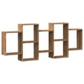 Miniatyrbilde 7 av 11: vidaXL Vegghylle artisan eik 159x18x65 cm konstruert tre