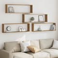 Miniatyrbilde 4 av 11: vidaXL Vegghyller kube 4 stk artisan eik 100x15x30 cm konstruert tre