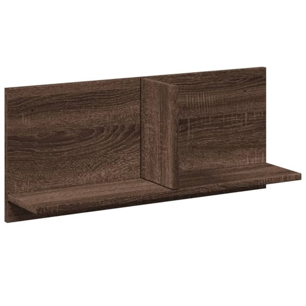 vidaXL Veggskap 70x16,5x30 cm brun eik konstruert tre