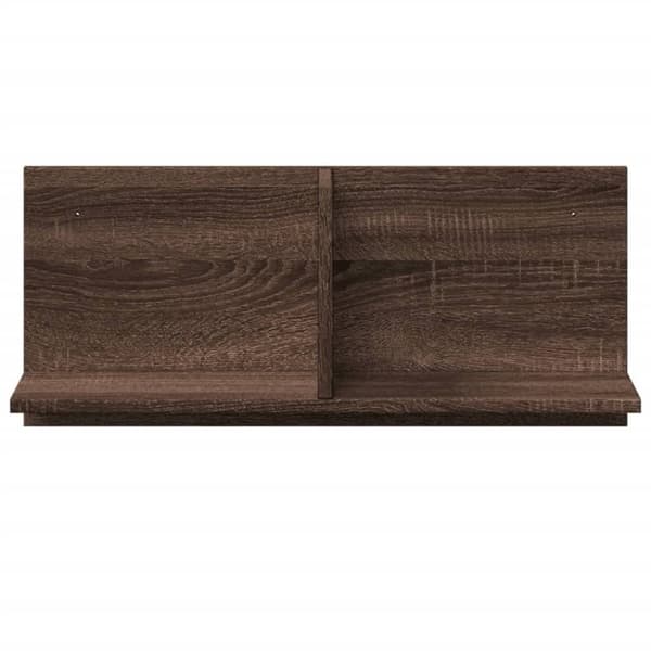 vidaXL Veggskap 70x16,5x30 cm brun eik konstruert tre