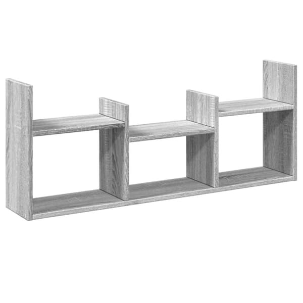 vidaXL Veggskap 100x18x40 cm grå sonoma konstruert tre