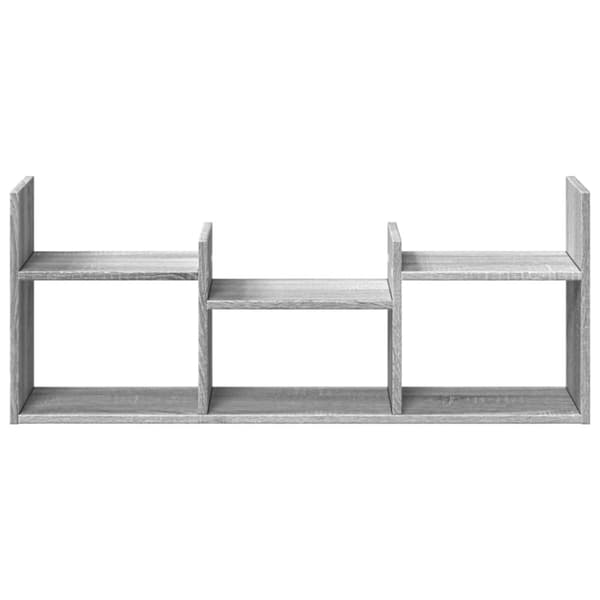 vidaXL Veggskap 100x18x40 cm grå sonoma konstruert tre
