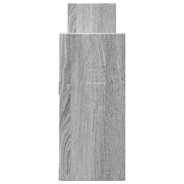 vidaXL Veggskap 100x18x40 cm grå sonoma konstruert tre