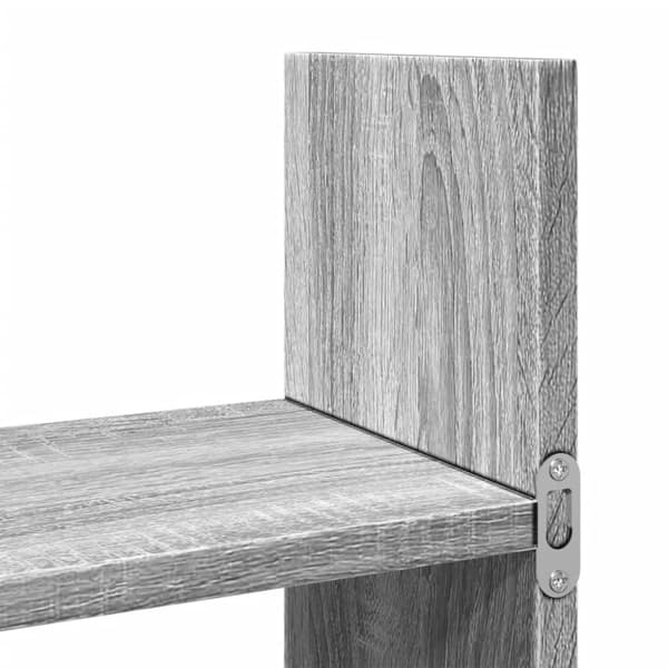 vidaXL Veggskap 100x18x40 cm grå sonoma konstruert tre
