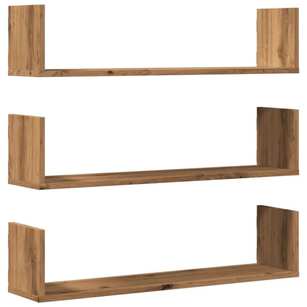 vidaXL Kasvitelineet 3 kpl artesaani tammi 80x18x18 cm tekninen puu