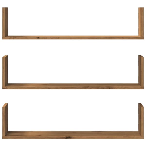 vidaXL Kasvitelineet 3 kpl artesaani tammi 80x18x18 cm tekninen puu