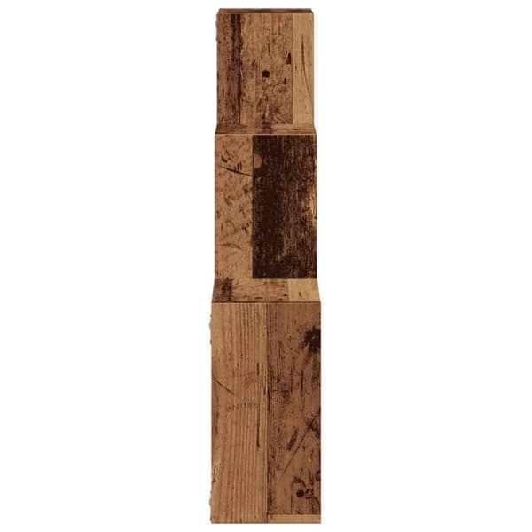 vidaXL Vegghyller kubeformet gammelt tre 68x15x68 cm konstruert tre
