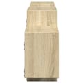 Miniatyrbilde 6 av 11: vidaXL Vegghylle sonoma eik 129x18x42 cm konstruert tre