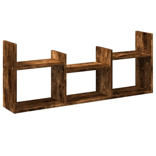 vidaXL Veggskap 100x18x40 cm røkt eik konstruert tre