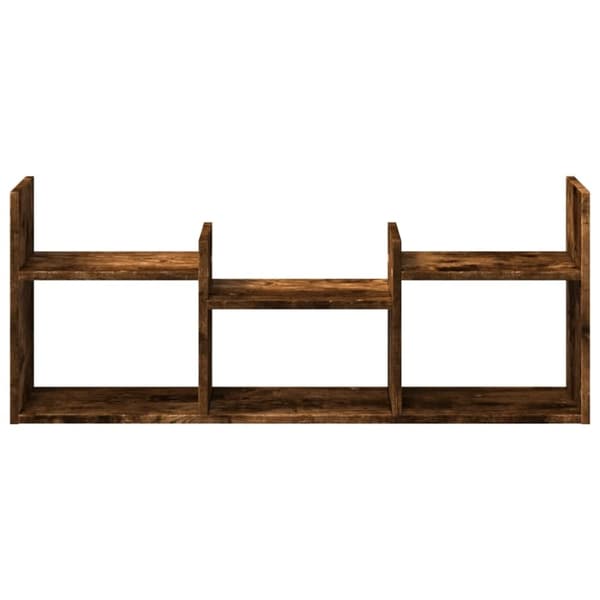 vidaXL Veggskap 100x18x40 cm røkt eik konstruert tre