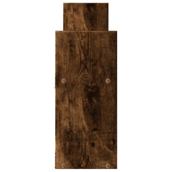 vidaXL Veggskap 100x18x40 cm røkt eik konstruert tre