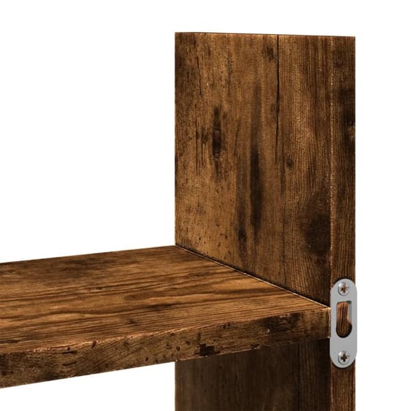 vidaXL Veggskap 100x18x40 cm røkt eik konstruert tre