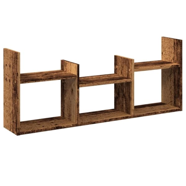 vidaXL vægskab 100x18x40 cm konstrueret træ antikt træ