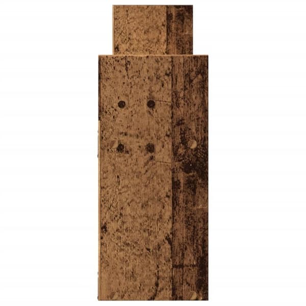 vidaXL vægskab 100x18x40 cm konstrueret træ antikt træ