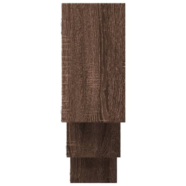 vidaXL Seinähylly ruskea tammi 159x18x66 cm tekninen puu