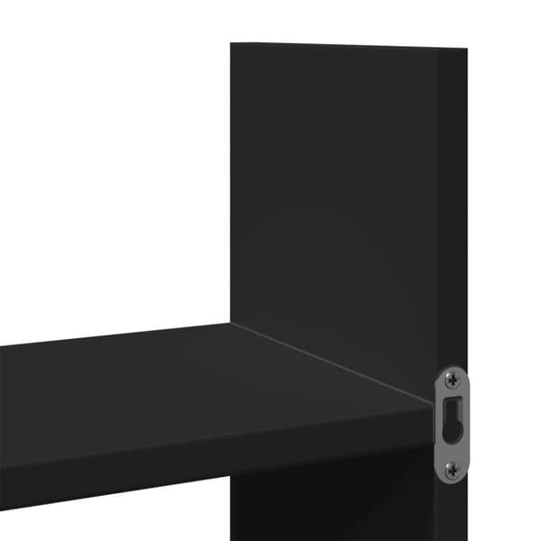 vidaXL Veggskap 100x18x40 cm svart konstruert tre