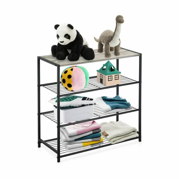 Bokhylla Confortime Svart Metall 60 x 30 x 63,5 cm (3 antal)