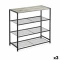 Miniatyrbild 1 av 5: Bokhylla Confortime Svart Metall 60 x 30 x 63,5 cm (3 antal)