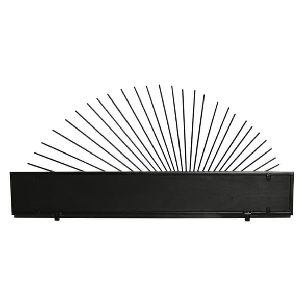 Hylder Home ESPRIT Sort Natur Metal Træ MDF 58 x 10,5 x 28 cm Væg