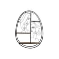 Miniatyrbilde 4 av 4: Hyller Home ESPRIT Svart Naturell Metall Tre MDF 53 x 12,2 x 72 cm Vegg