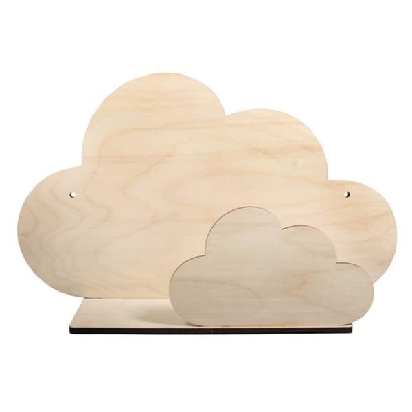 DIY kit - Cloud trähylla 35 x 21 x 10 cm